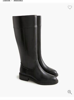 J.Crew Tall Black Riding Boots - NWT